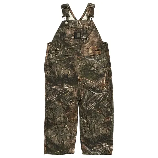 Toddler Loose Fit Canvas Camo Bib Overall