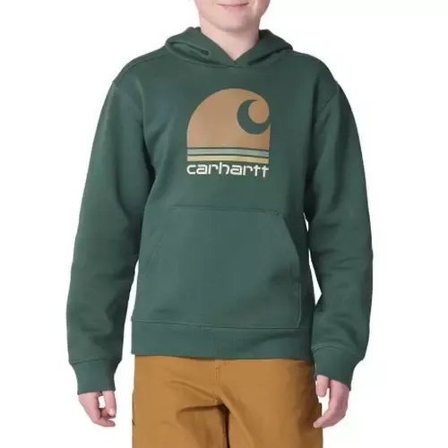 Youth Graphic Hoodie - Jungle Green
