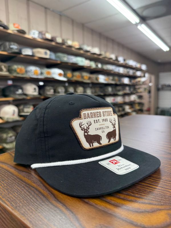 Trophy Bucks Rope Hat - Back/White