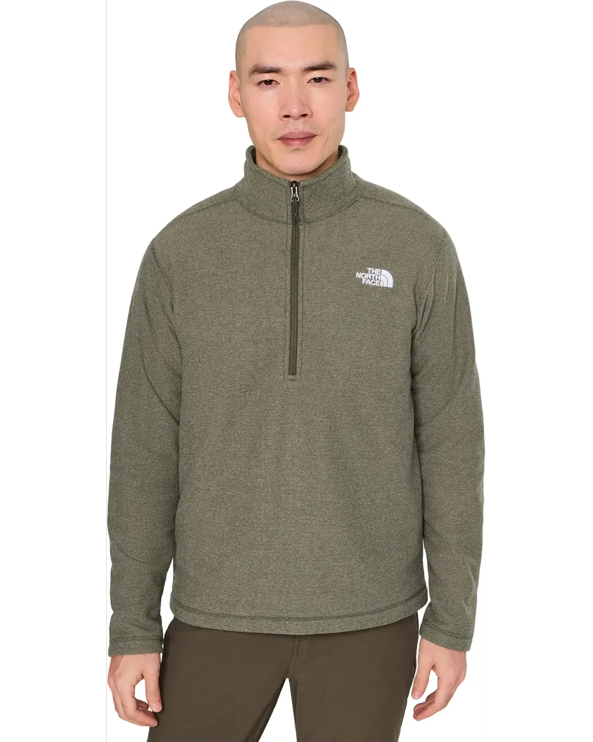 Men's Textured Cap Rock 1/4 Zip Sweatshirt - New Taupe Green Heather
