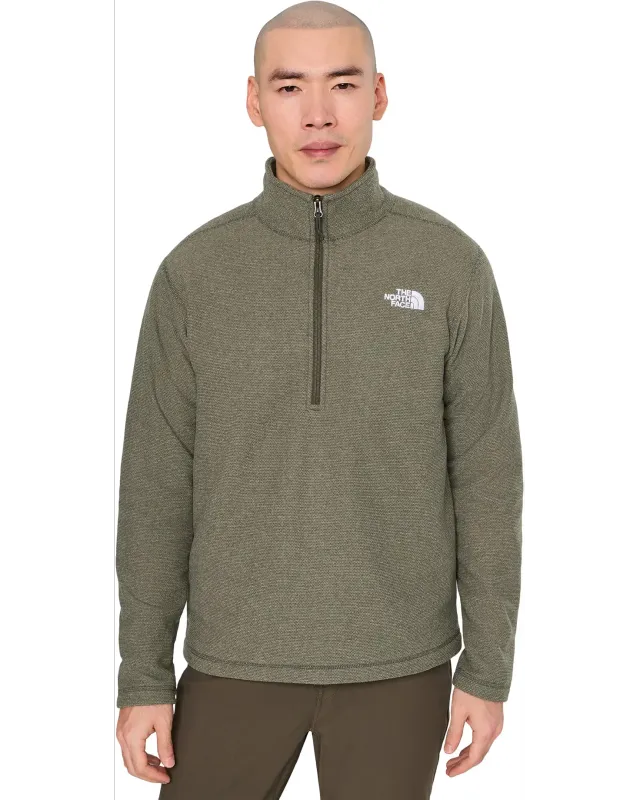 Men's Textured Cap Rock 1/4 Zip Sweatshirt - New Taupe Green Heather