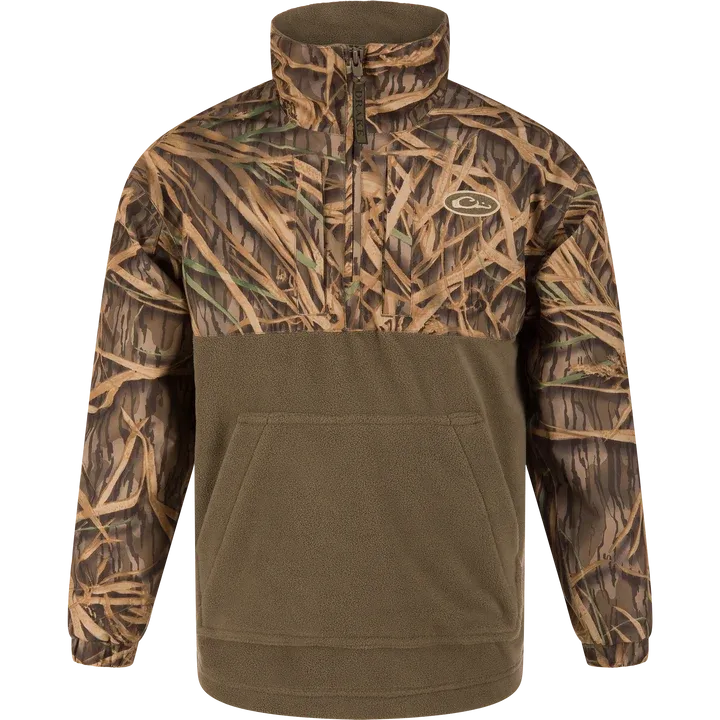 Youth MST Eqwader Quarter Zip Pullover - Shadow Grass