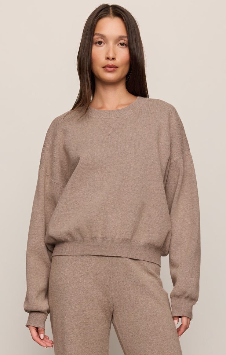 Take It Easy Sweater - Heather Ash