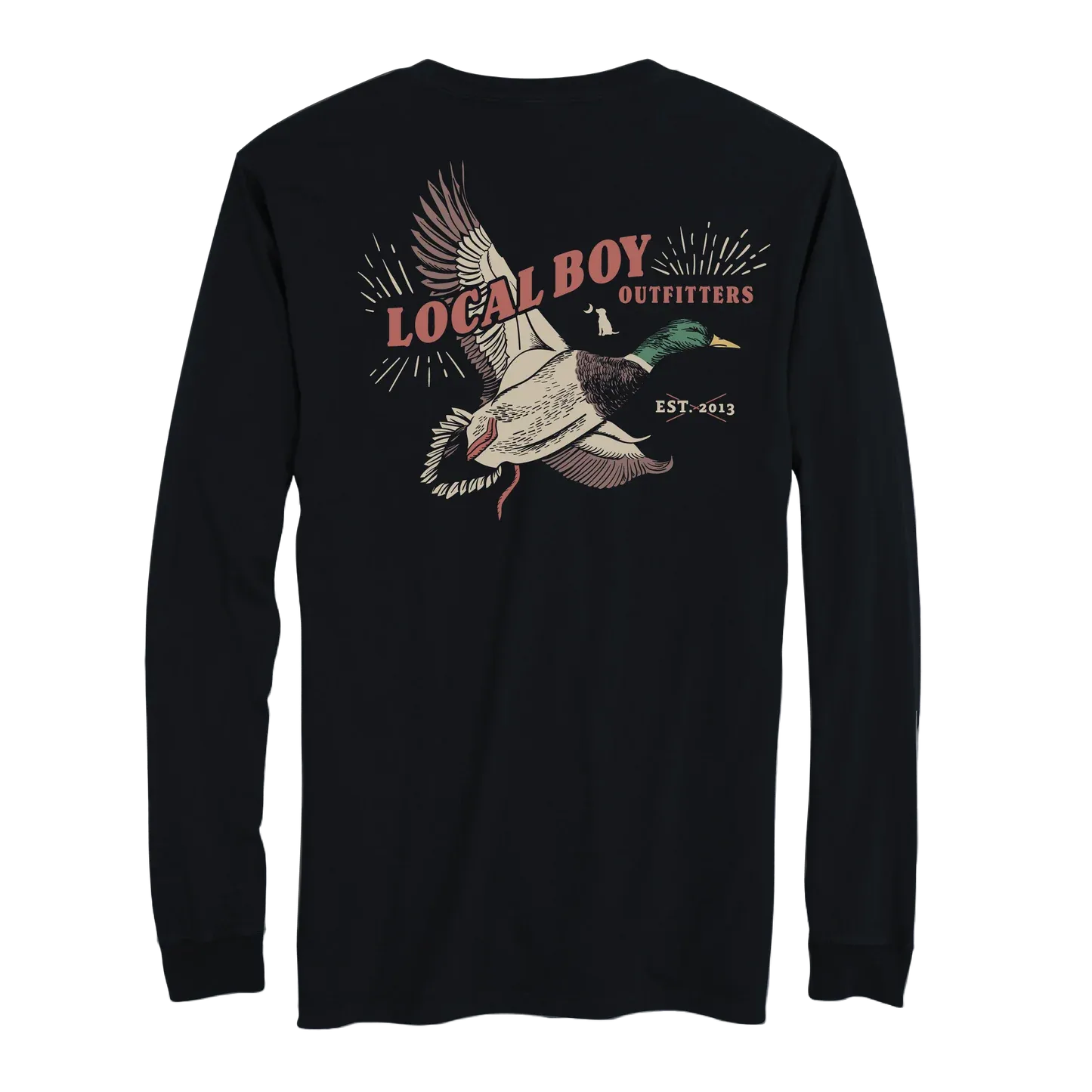 Mallard Blast Long Sleeve T-Shirt - Black