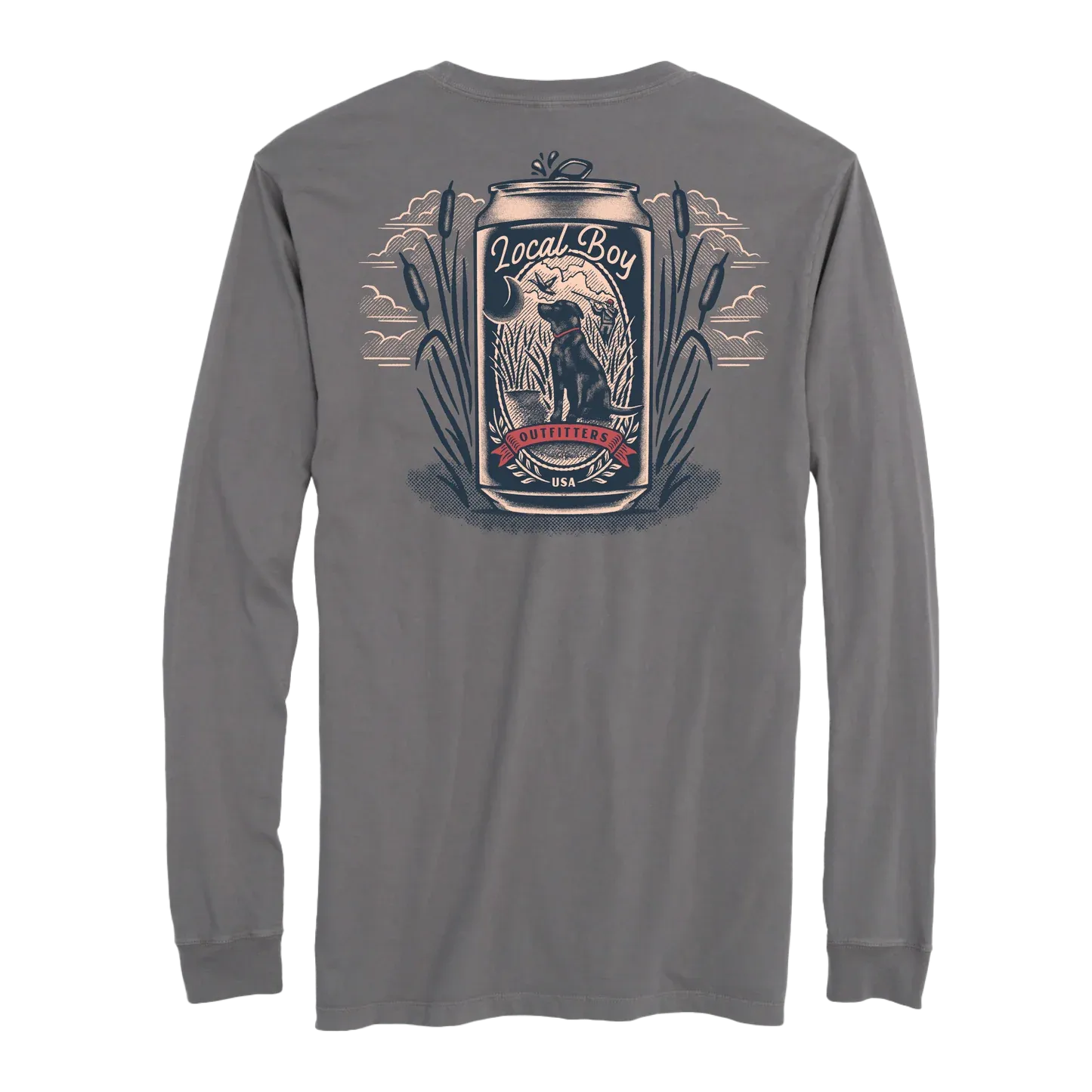 LBO Brew Long Sleeve T-Shirt - Gray