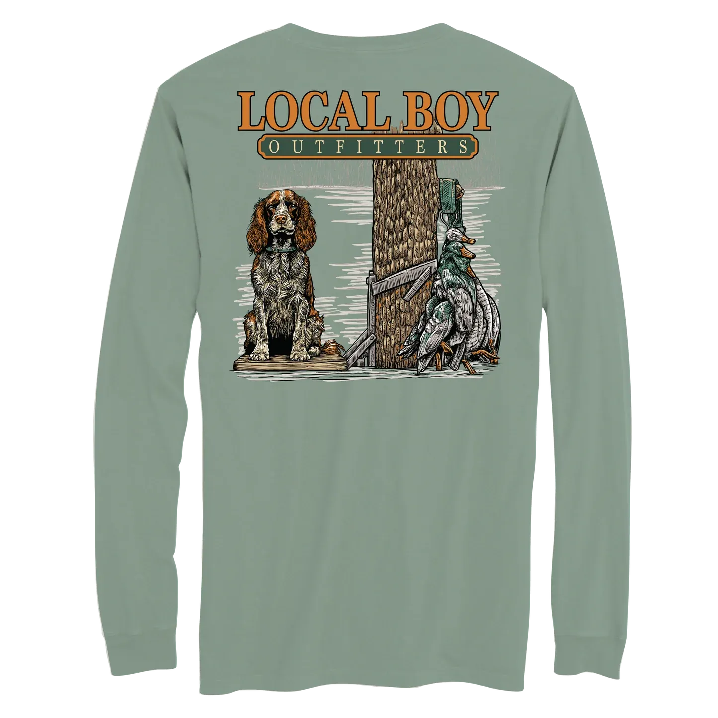 Spaniel Stand Long Sleeve T-Shirt - Bay