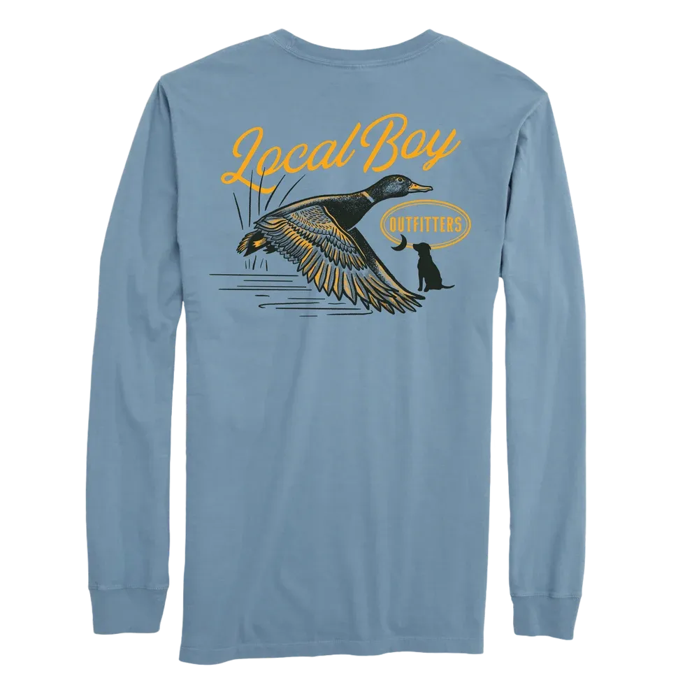 Moonlit Mallard Long Sleeve T-Shirt-  Slate