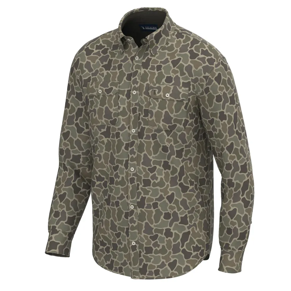 Camo Button Up - Brush Camo