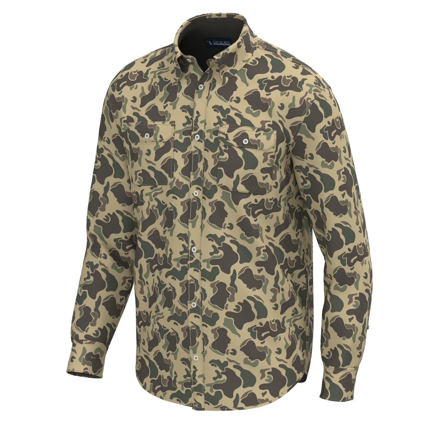 Camo Button Up - Retro Camo