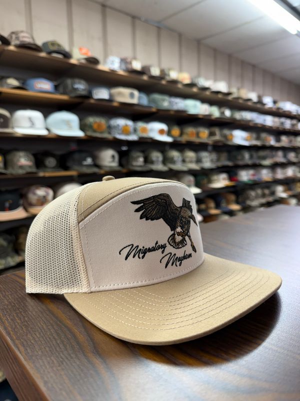 Cupped Up Speck 7 Panel Hat - Tan