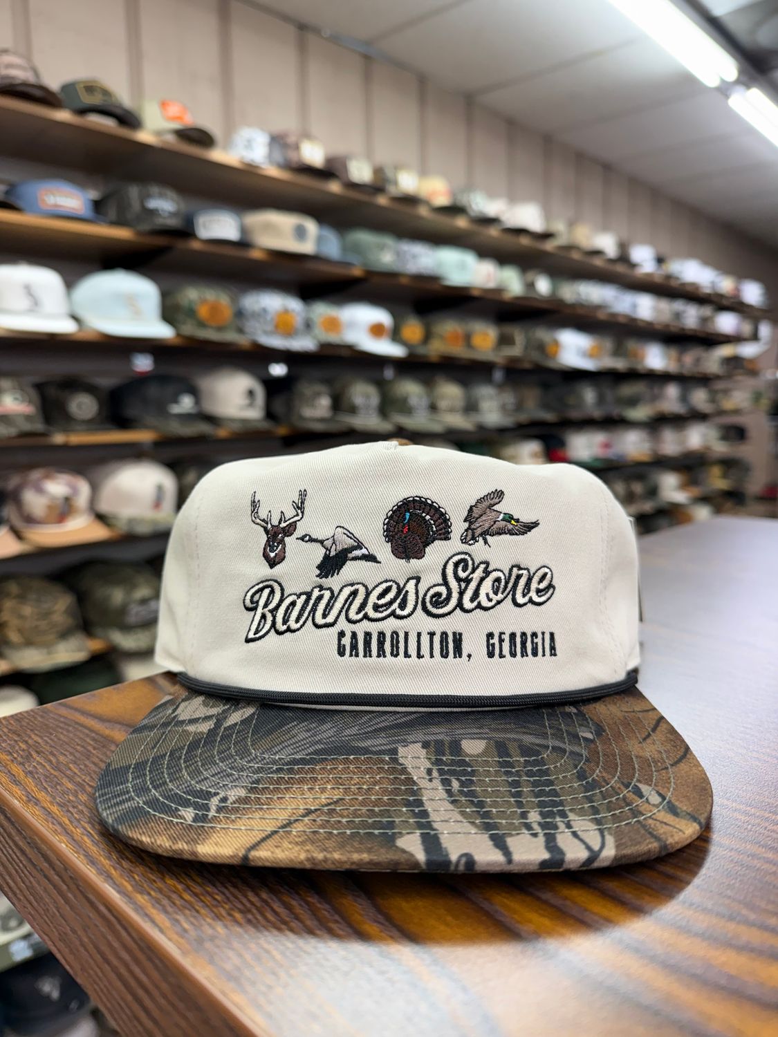 Barnes Retro Logo Rope Hat - Mossy Oak Fall Foilage
