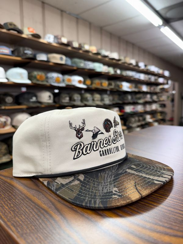 Barnes Retro Logo Rope Hat - Mossy Oak Fall Foilage