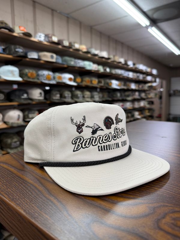Barnes Retro Logo Rope Hat - Khaki