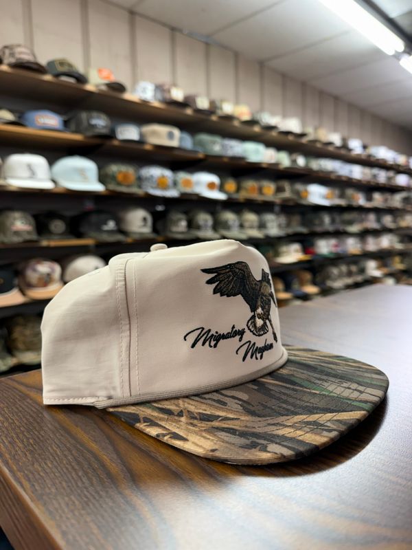 Cupped Up Speck Rope Hat - Cream/Mossy Oak Shadowgrass