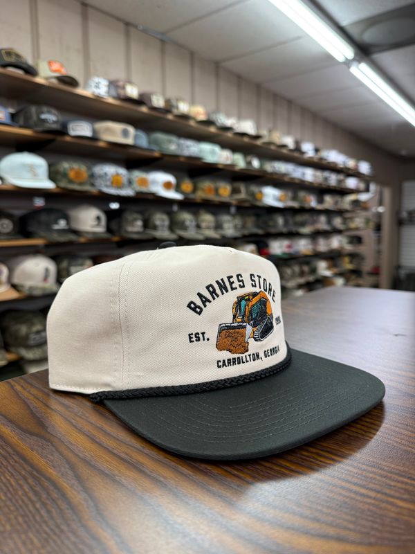 Skid Steer Rope Hat - Cream/Black