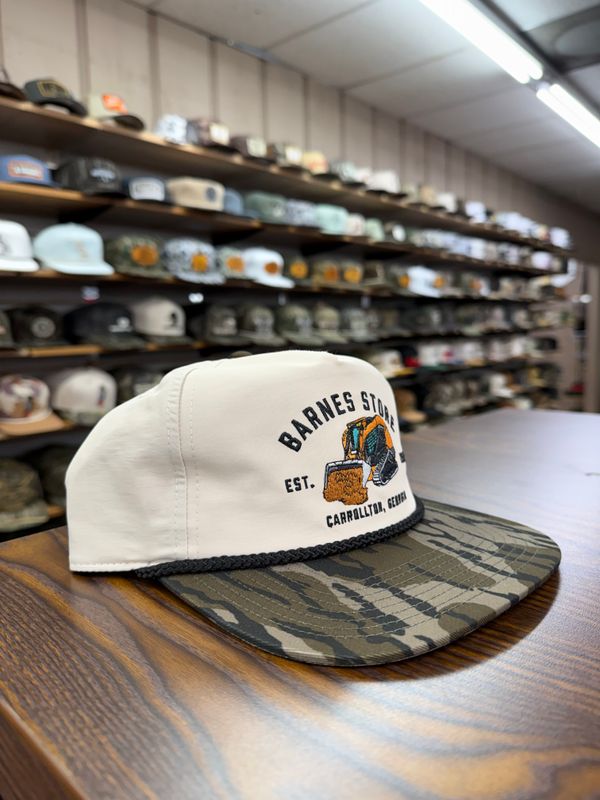 Skid Steer Rope Hat - Cream/Mossy Oak Bottomland