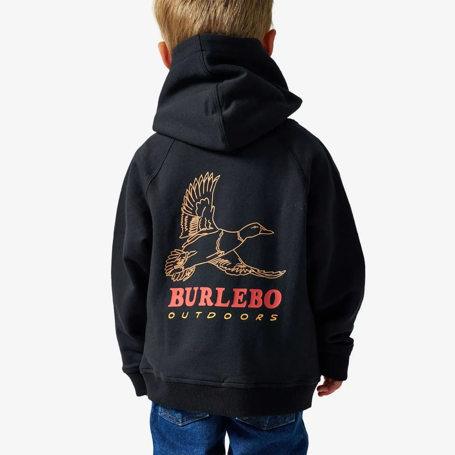 Youth Fleece Hoodie - Duck Wild - Black