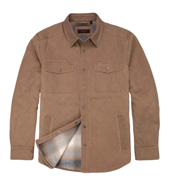 Remington Quilted Ultra Suede Shirt Jacket - Tarmac