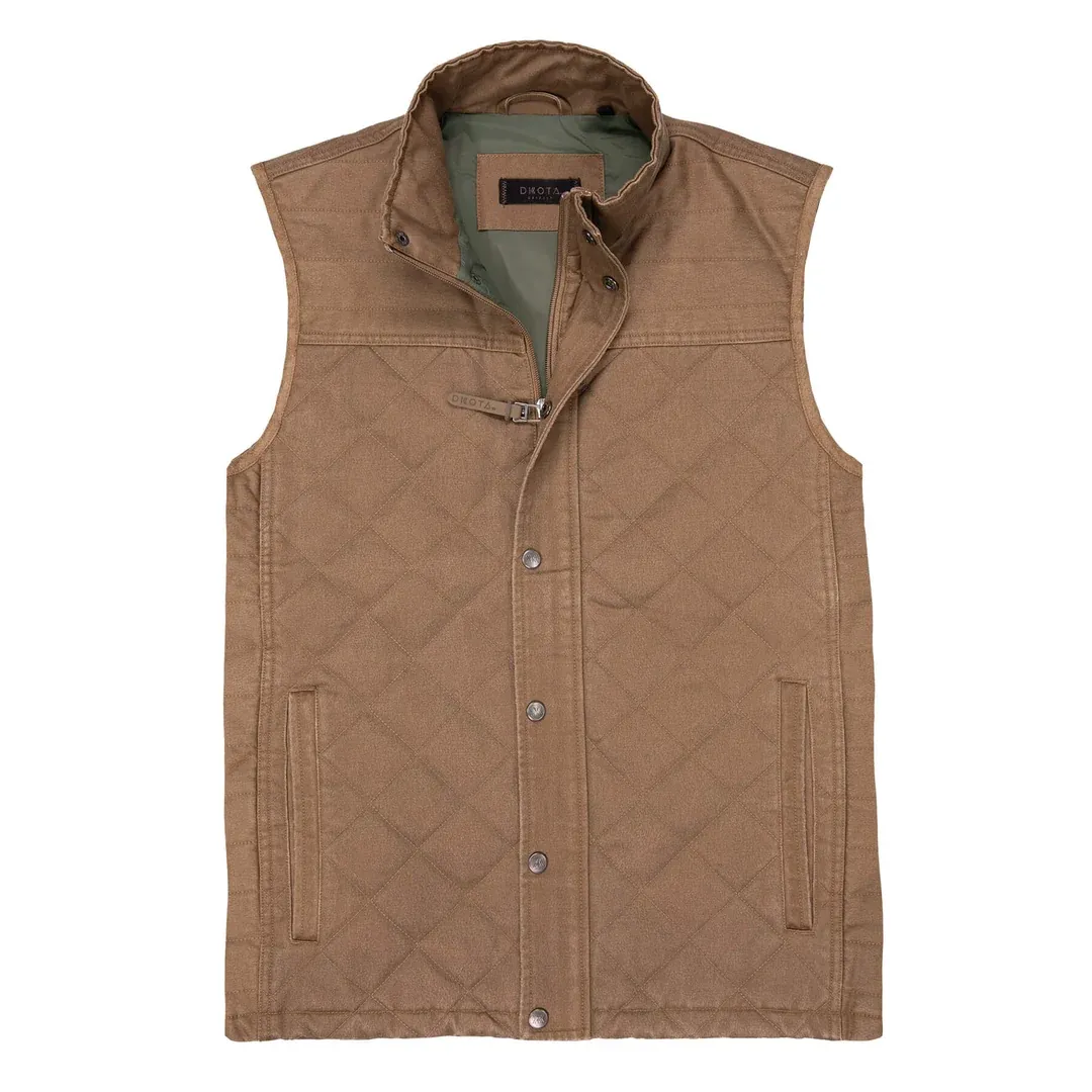 Marco Ultra Suede Quilted Vest - Buck