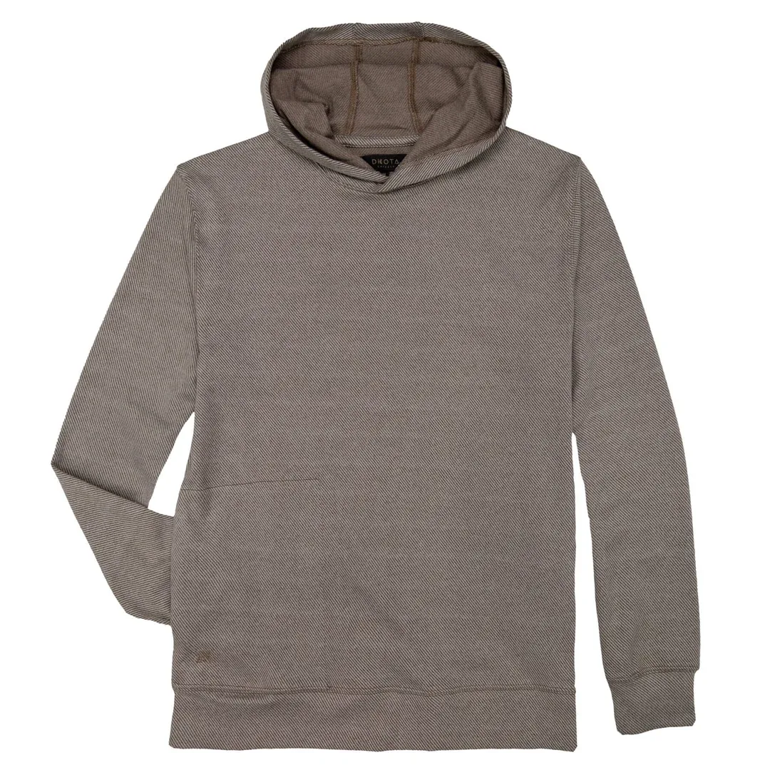 Kylen Brushed Twill Hoodie - Walnut Wood