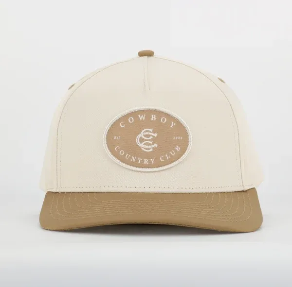 Two Tone Cotton Hat - Brown