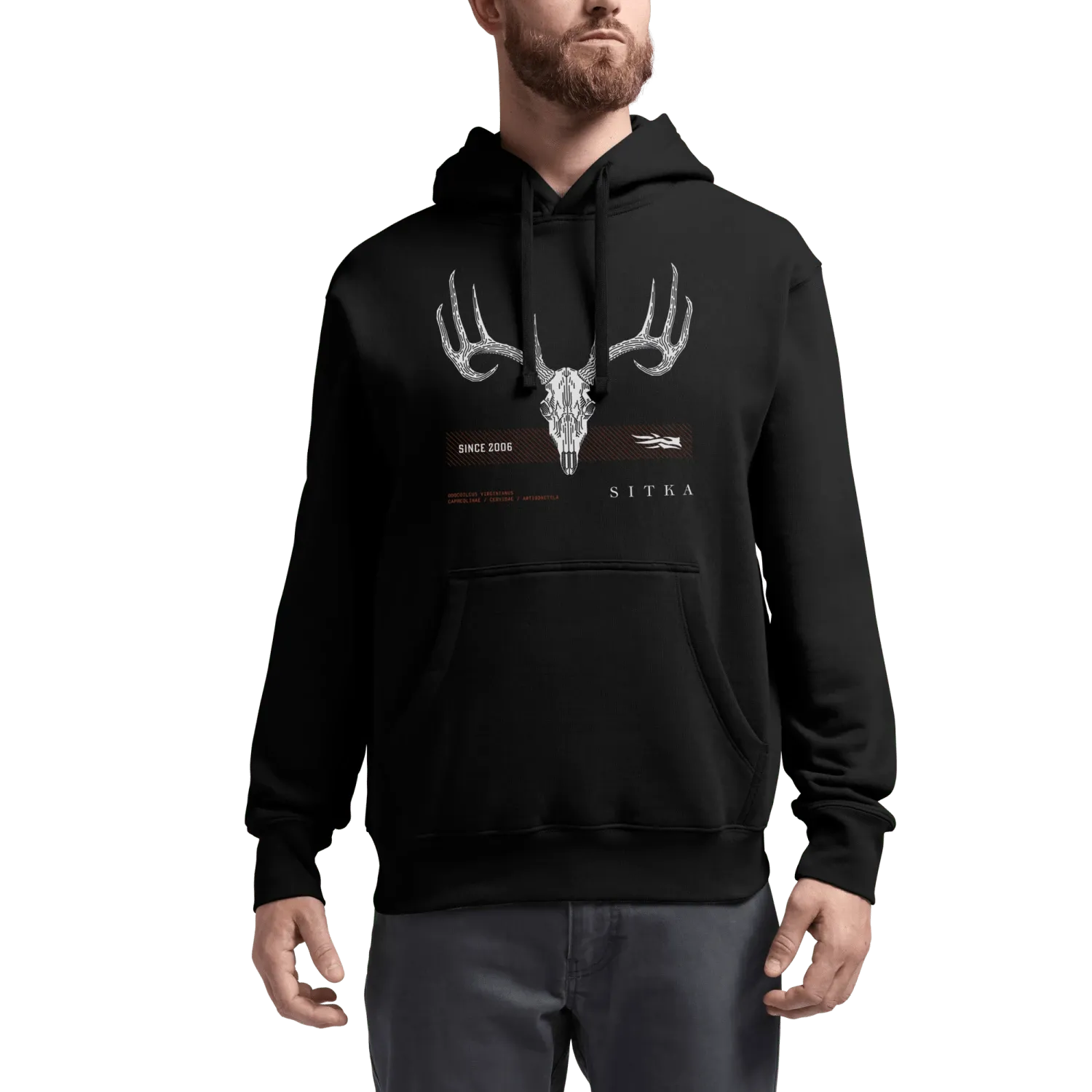 Tech Whitetail Pullover Hoodie - Sitka Black