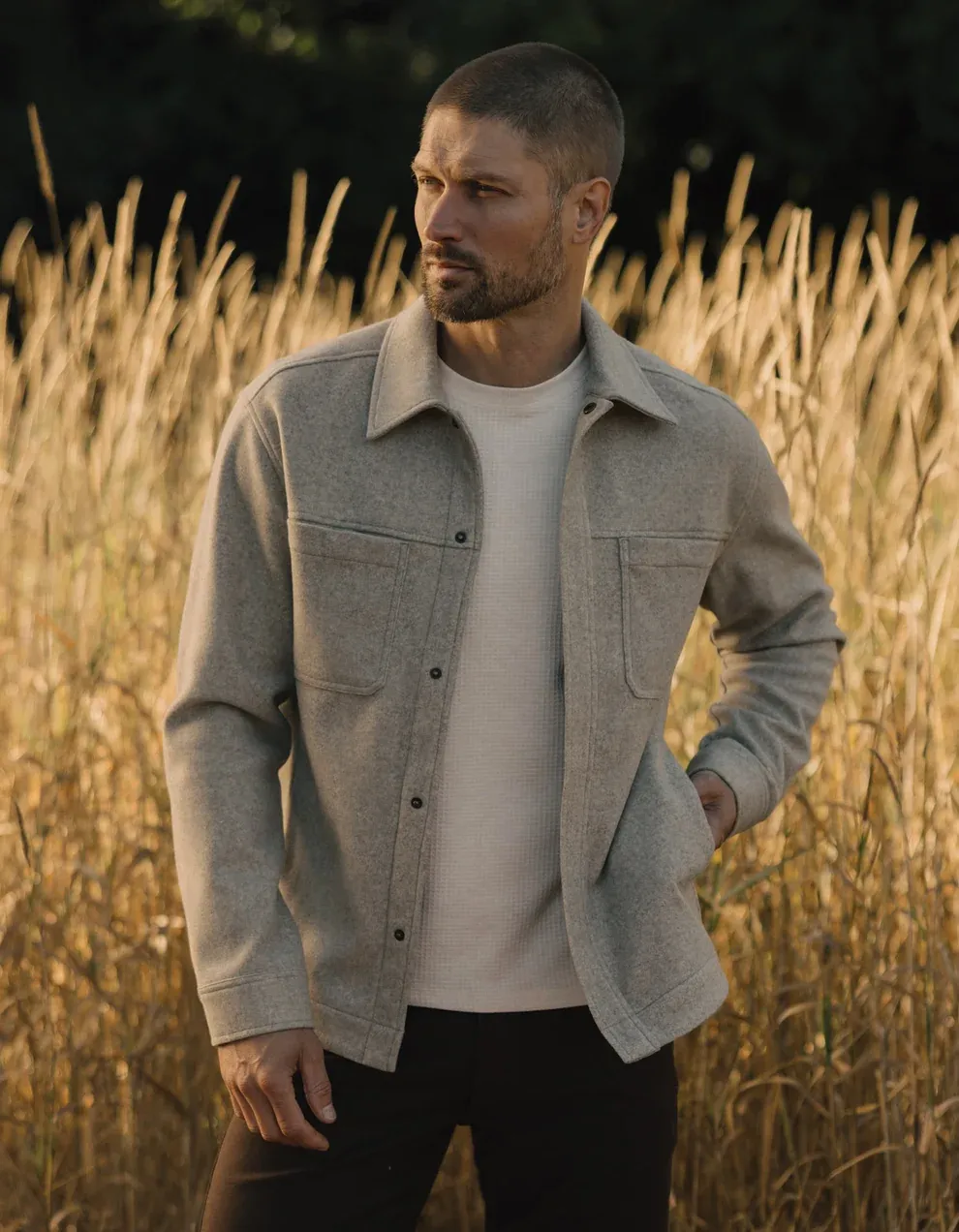 Felted Comfort Knit Jacket - Oat