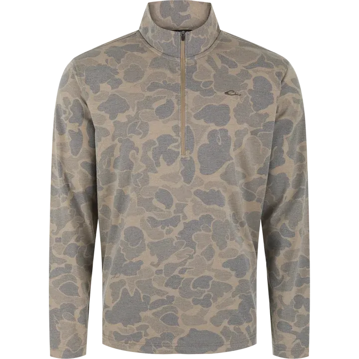 Men's Quarter Zip Tri-Blend Over Under - OS Sport