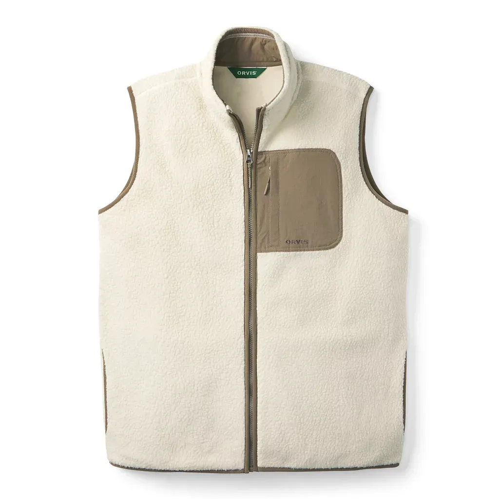 Men’s Mad River Sherpa Vest - Pale Stone / Mushroom