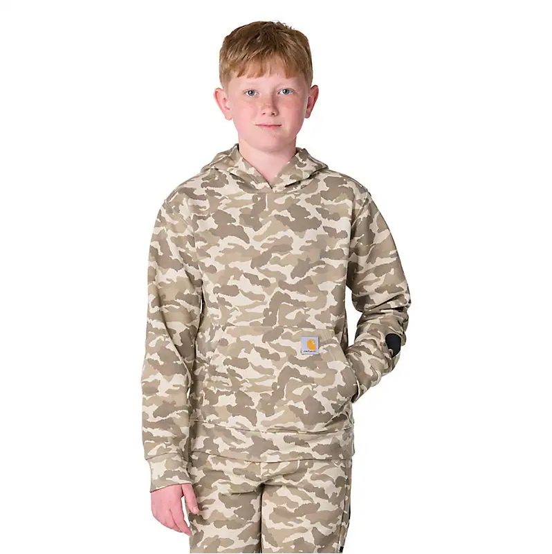 Youth Long Sleeve Camo Sweatshirt - Sand