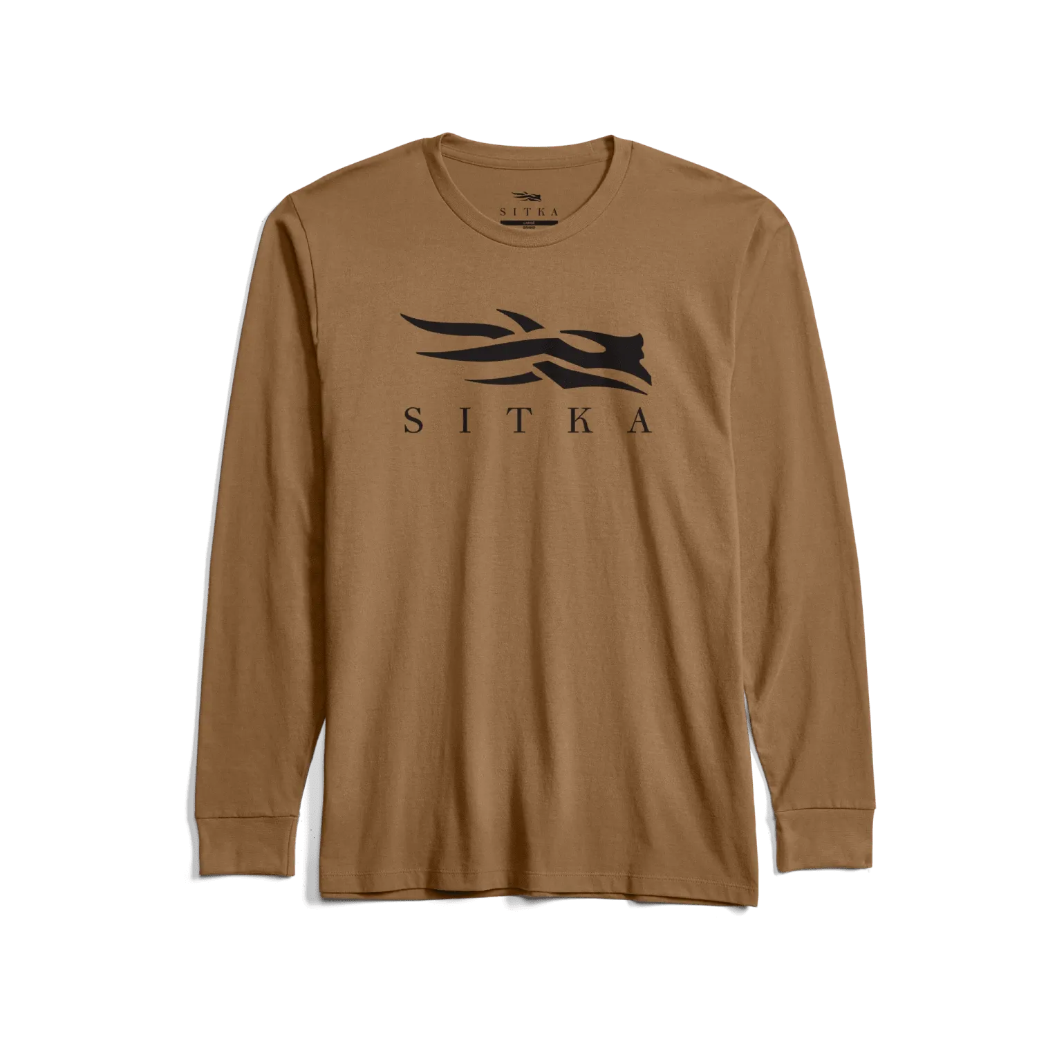 Icon Long Sleeve Crewneck Tee - Sequoia Brown