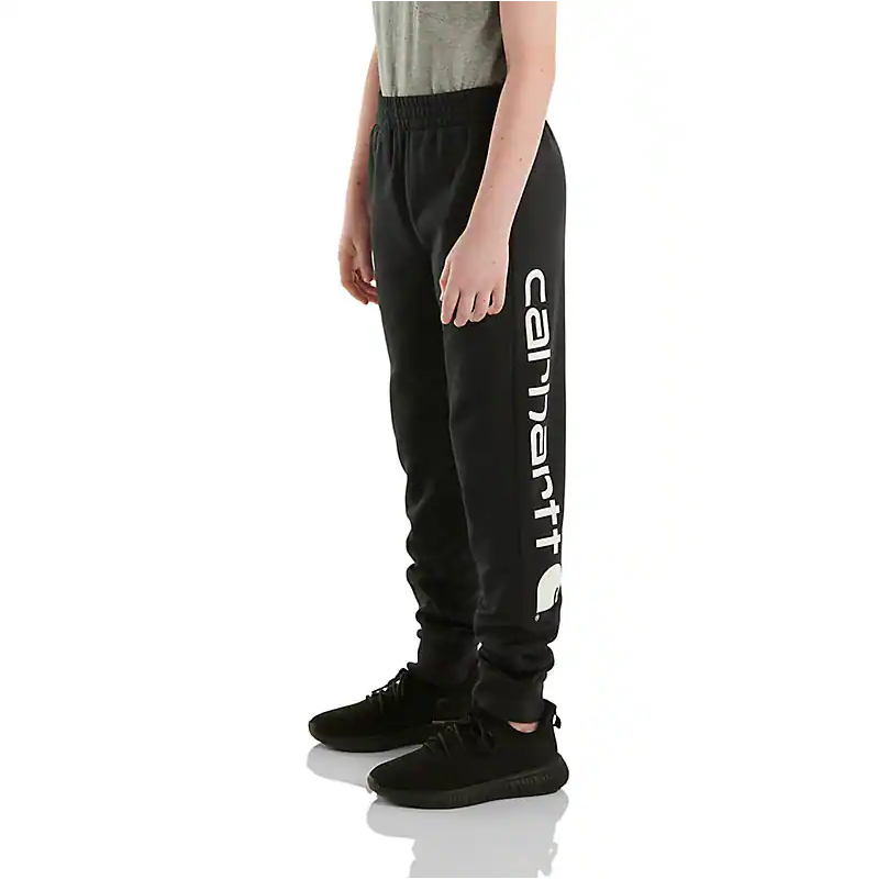 Youth Fleece Logo Sweat Pant - Caviar Black