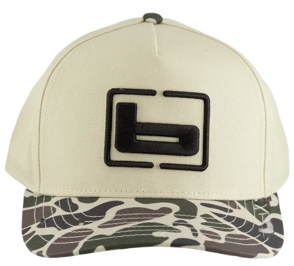 Banded Upright 5 Panel Hat - Cream/Classic Camo