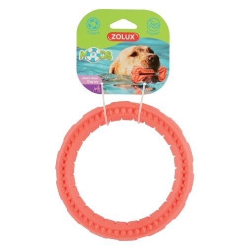 TPR Moos Toy Ring 17cm Coral