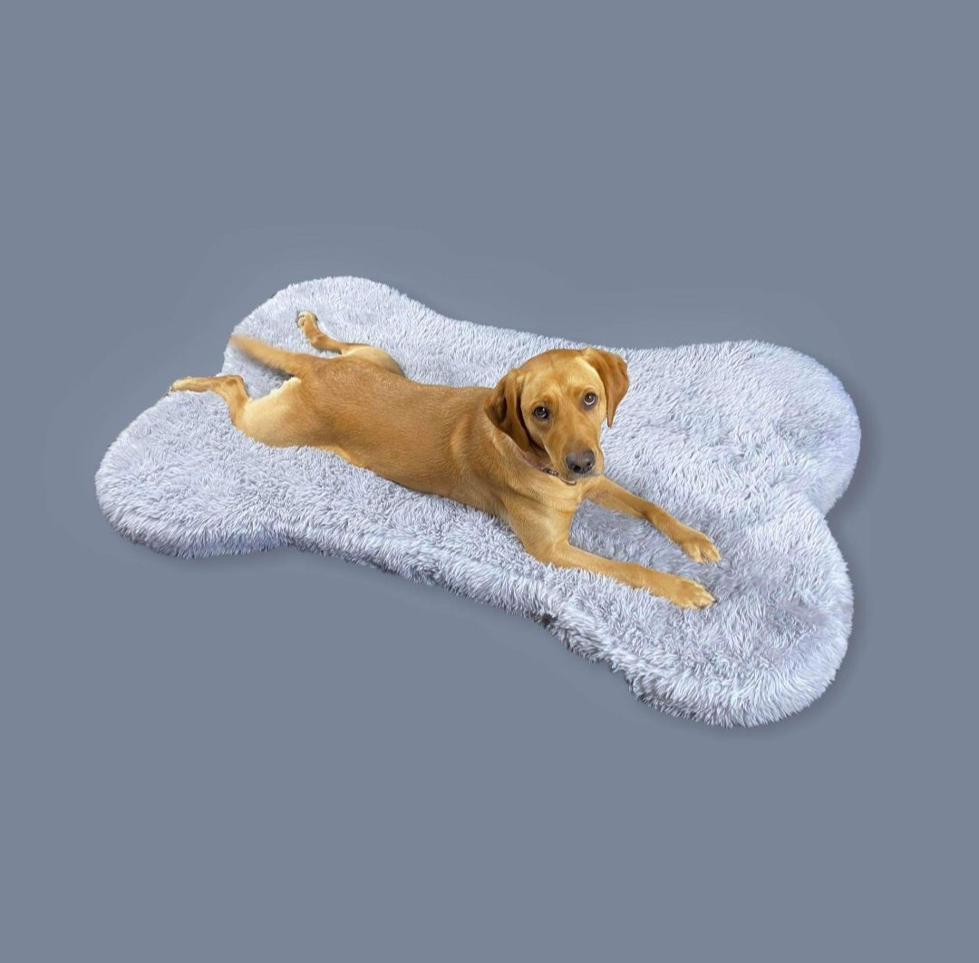 Bone Shape Memory Beds Pink or Grey