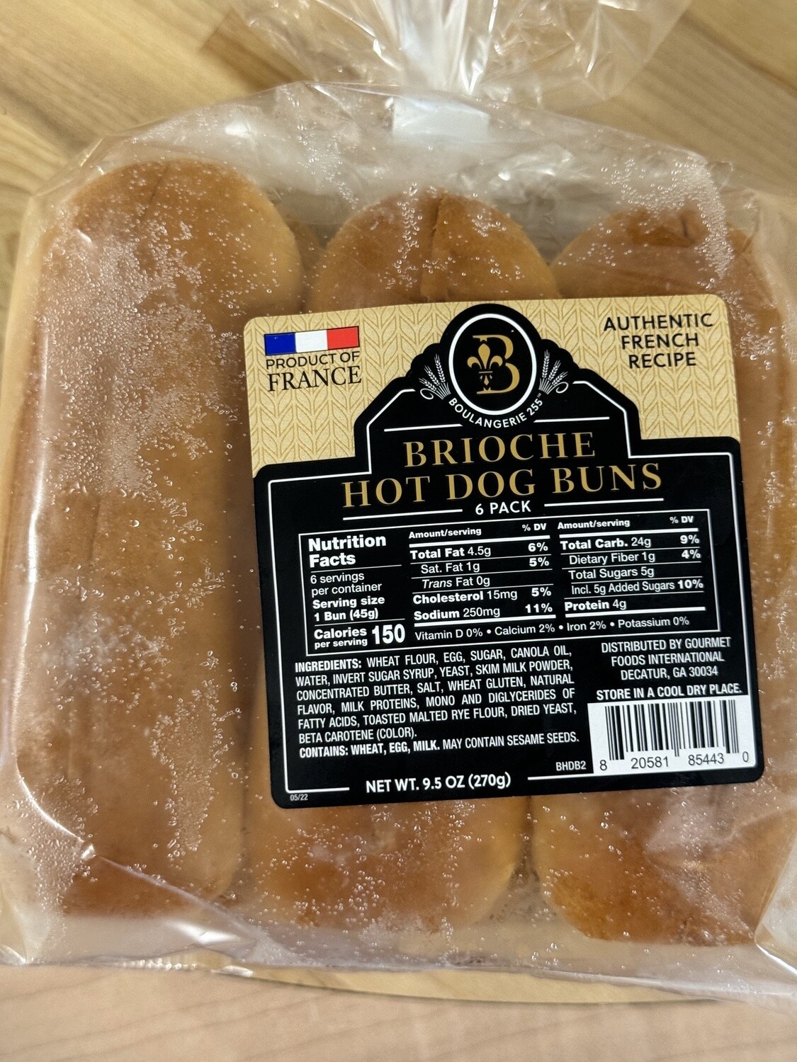 Boulangerie Brioche Hot Dog Buns