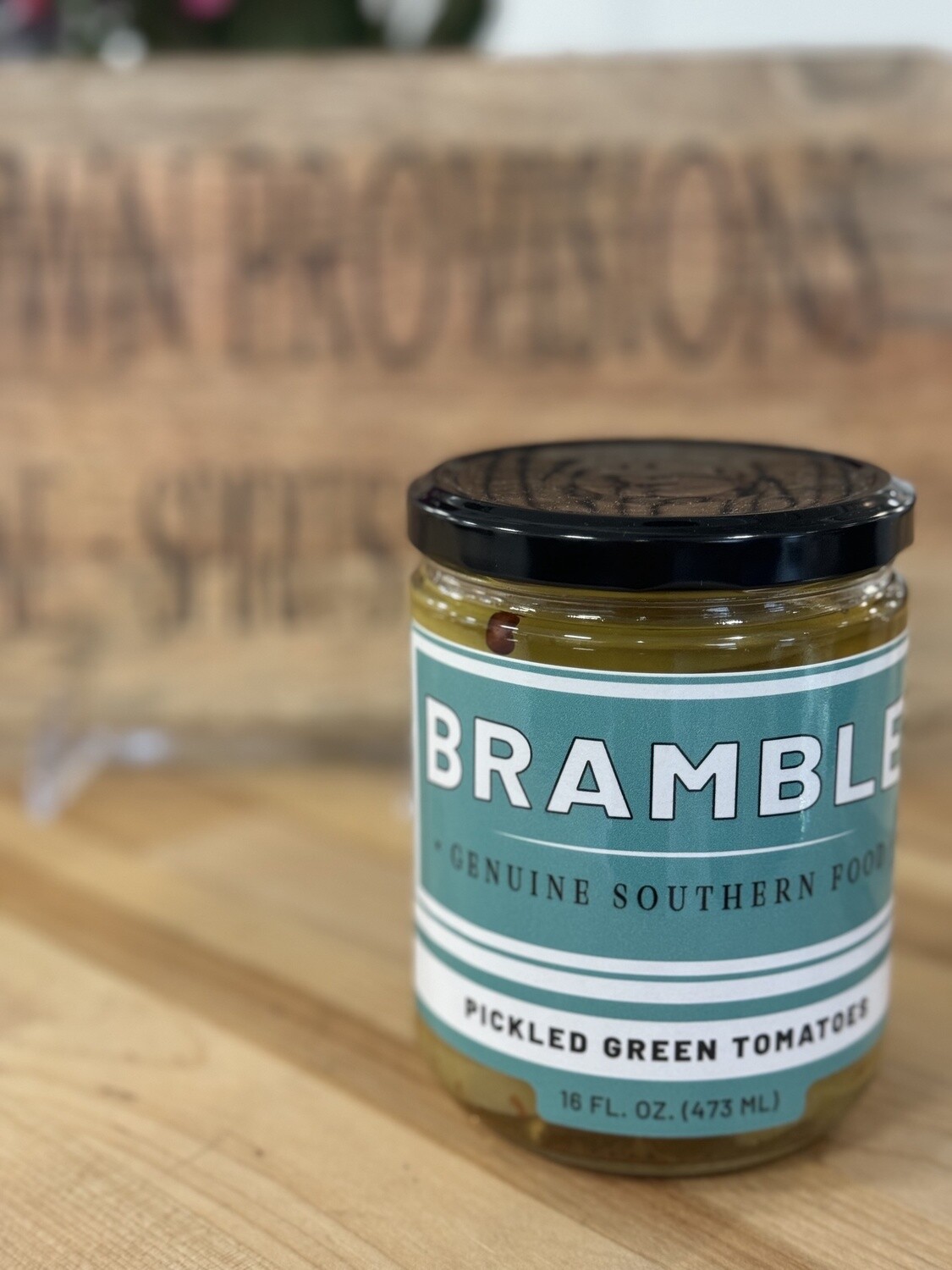 Bramble Pickled Green Tomatoes