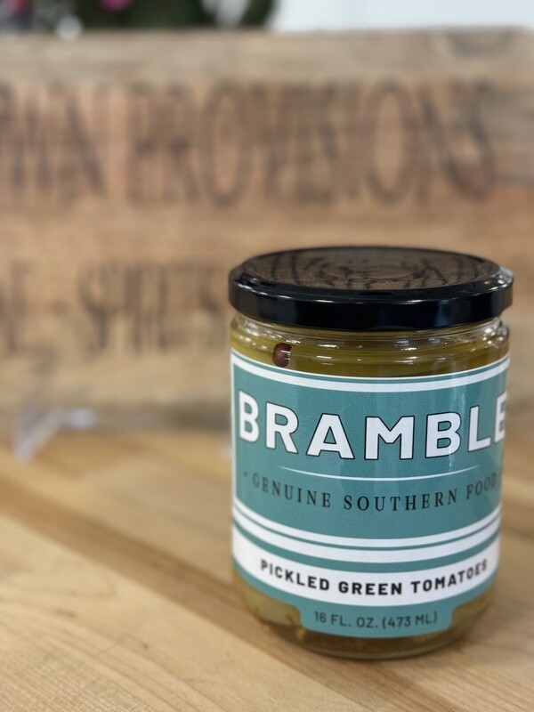 Bramble Pickled Green Tomatoes
