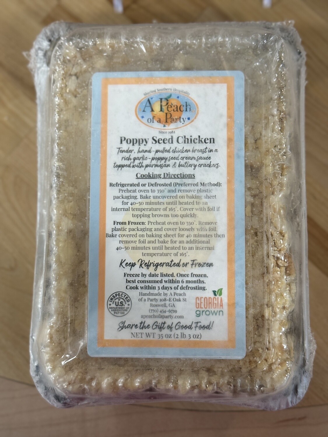 Peach of a Party Poppy Seed Chicken