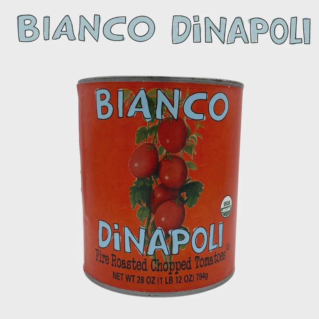 Bianco DiNapoli 28oz Organic Fire Roasted Chopped tom (6 ct)