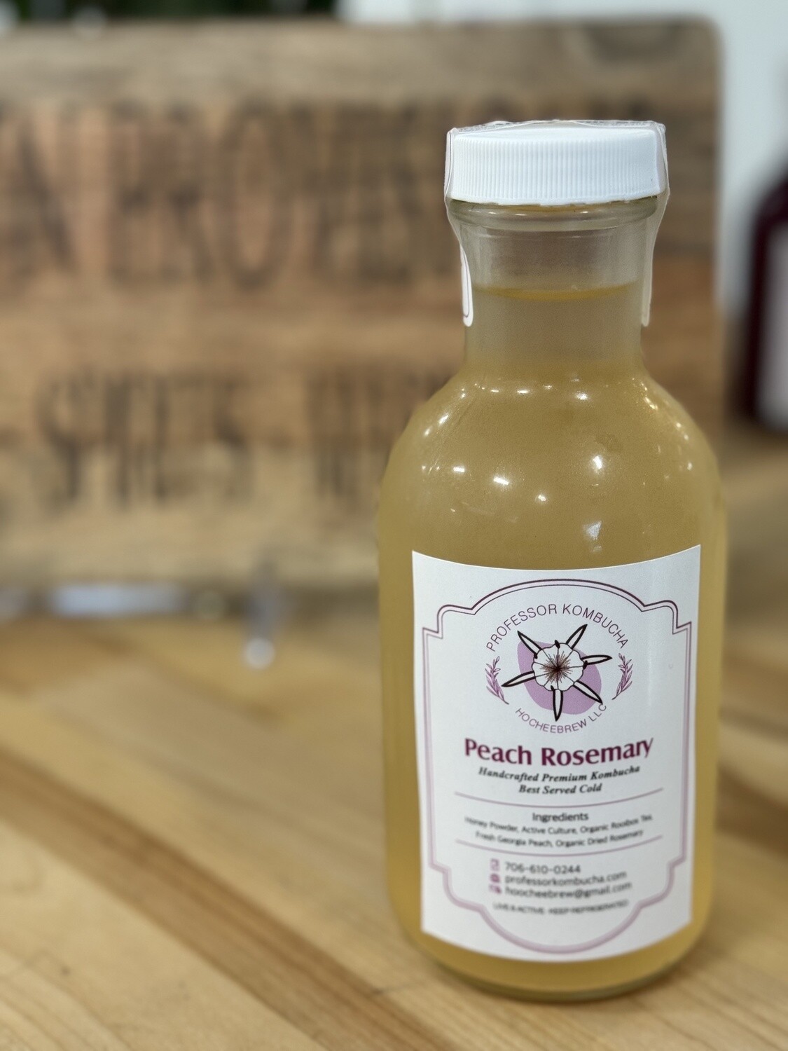 Peach Rosemary Kombucha