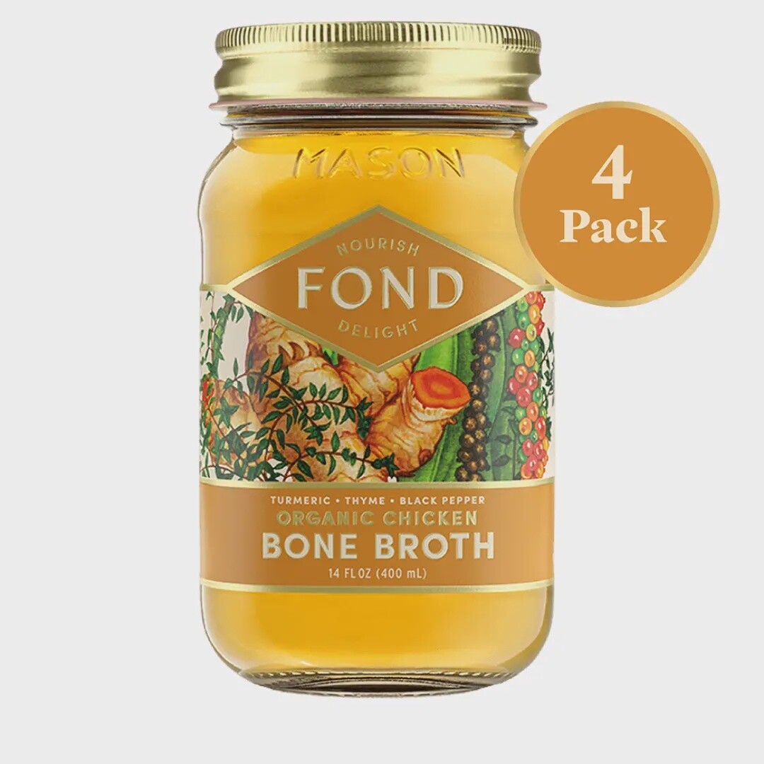 Turmeric &amp; Black Pepper Pasture-Raised Chicken Bone Broth