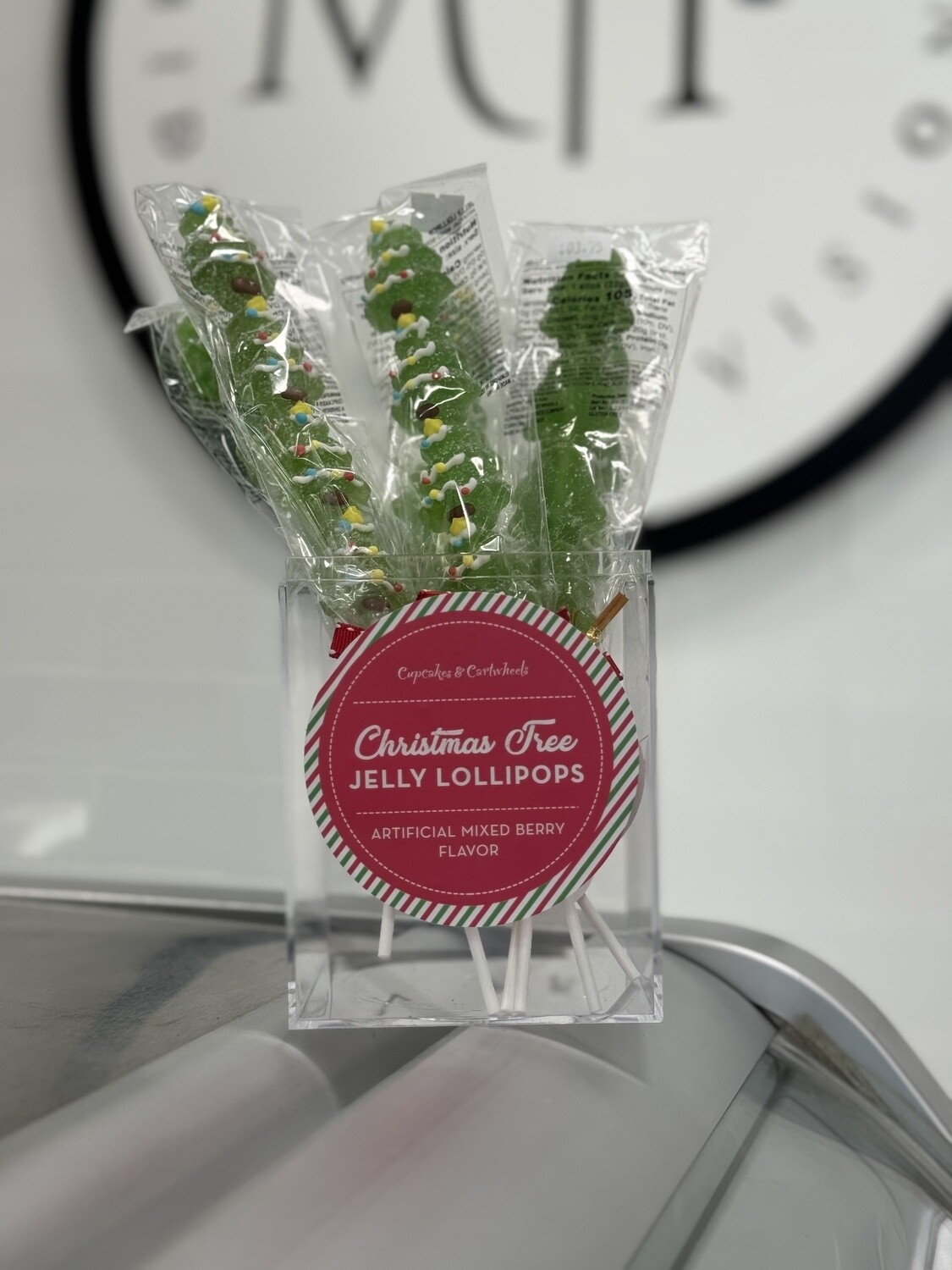 Twos Company Christmas tree candy lollipop