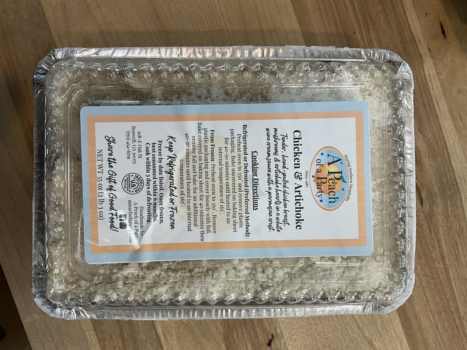 Peach of a Party Chicken and Artichoke