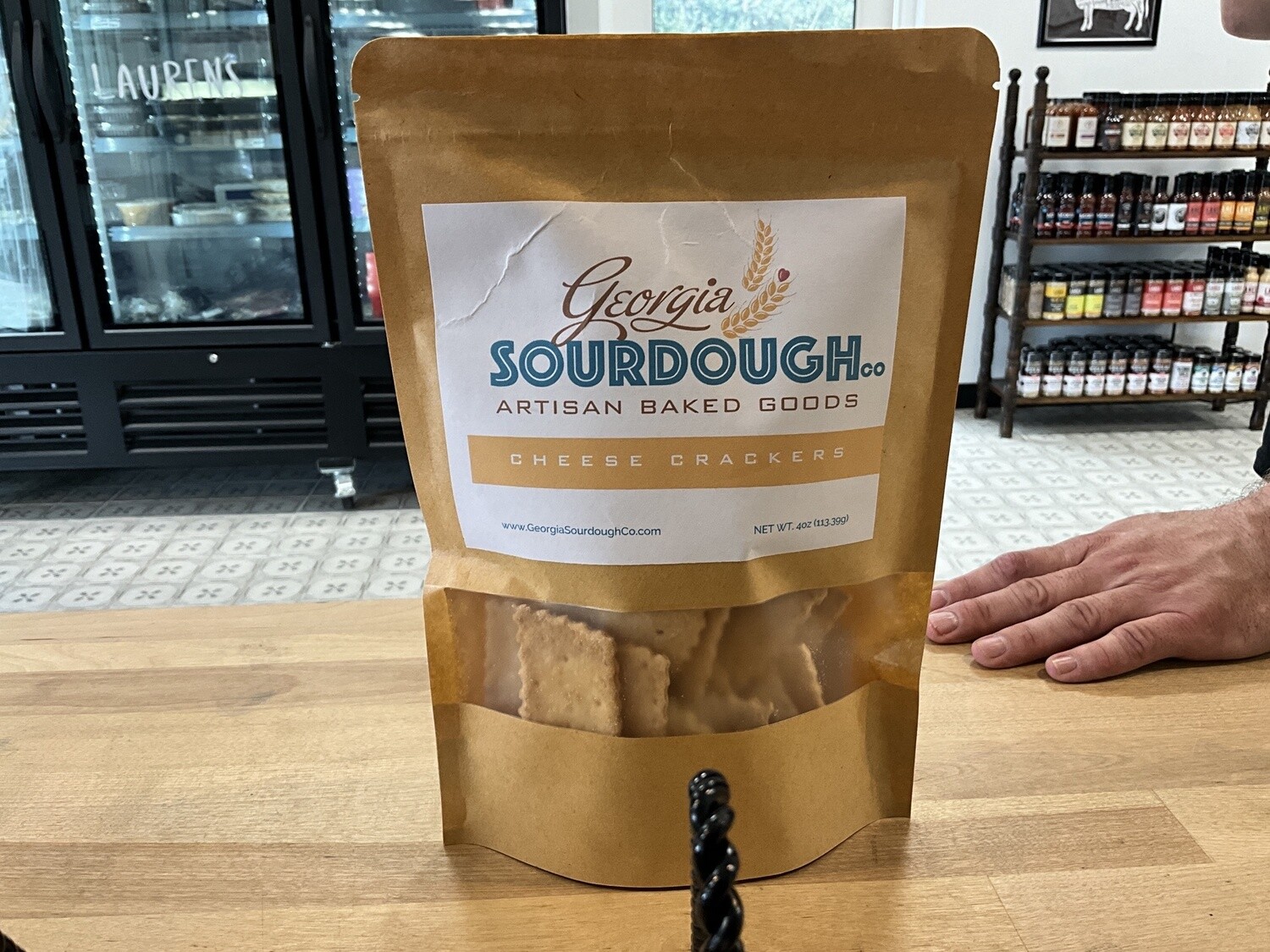 Georgia Sourdough Cheese Crackers