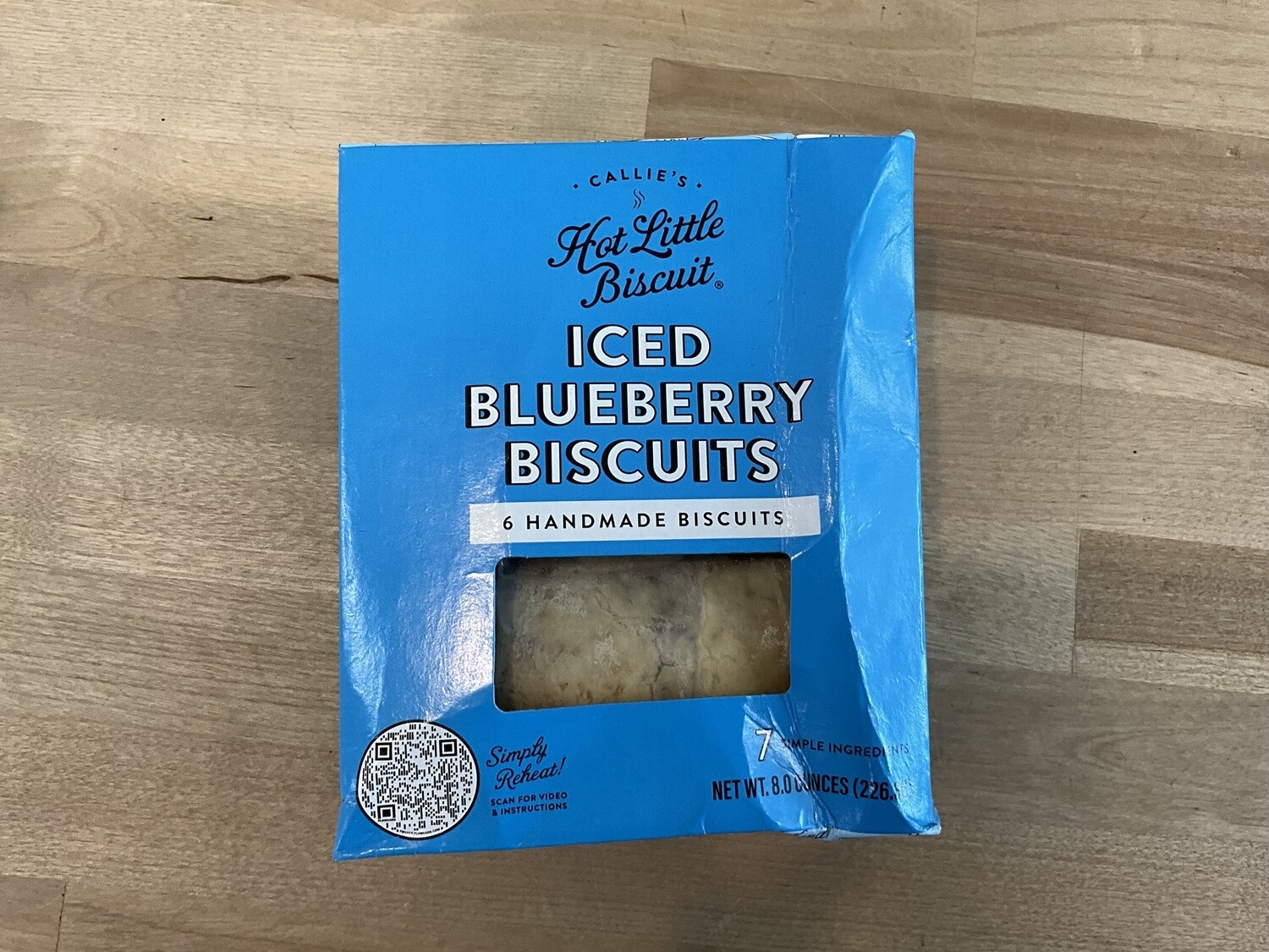 Callie’s Hot Little Biscuits Iced Blueberry Bisc