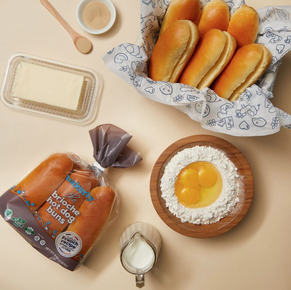 Brioche Hot Dog Buns