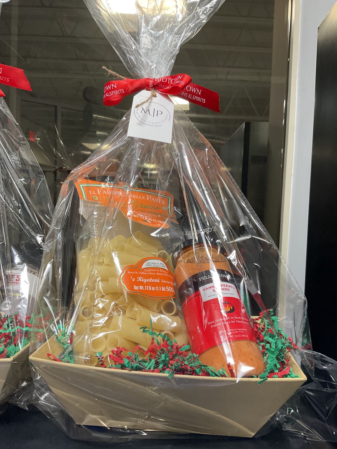 Gift Basket with Clear Wrapping