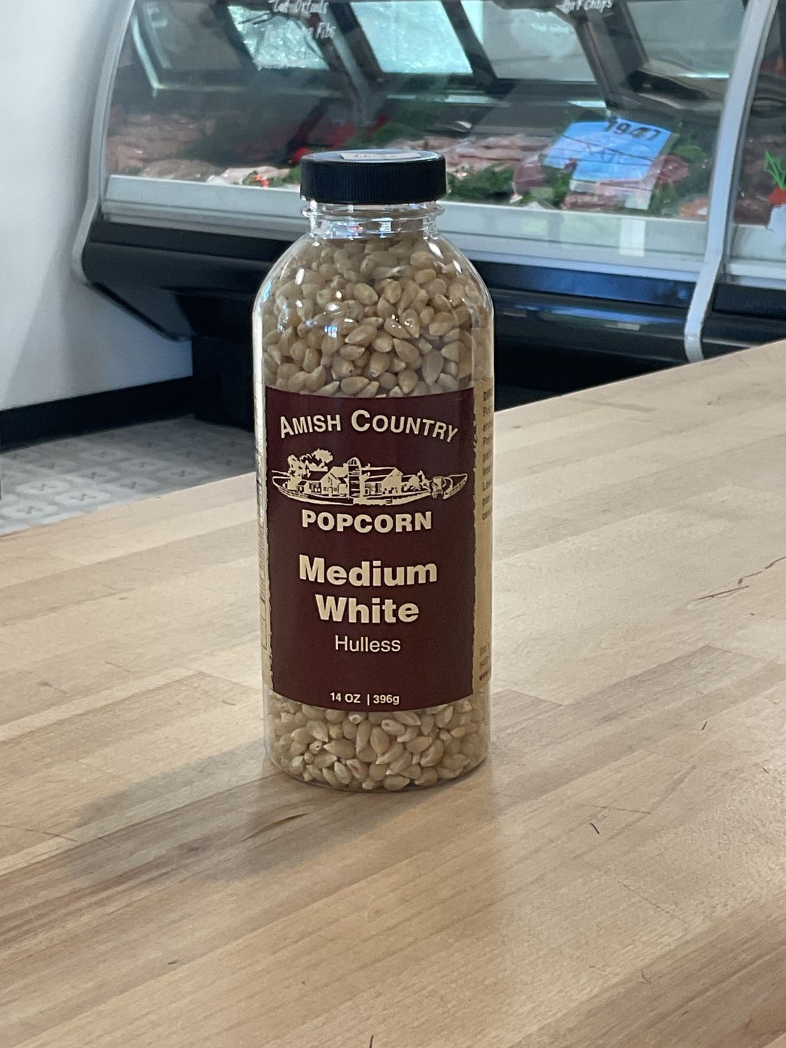 Amish Country Popcorn Bottle of Medium White Popcorn
