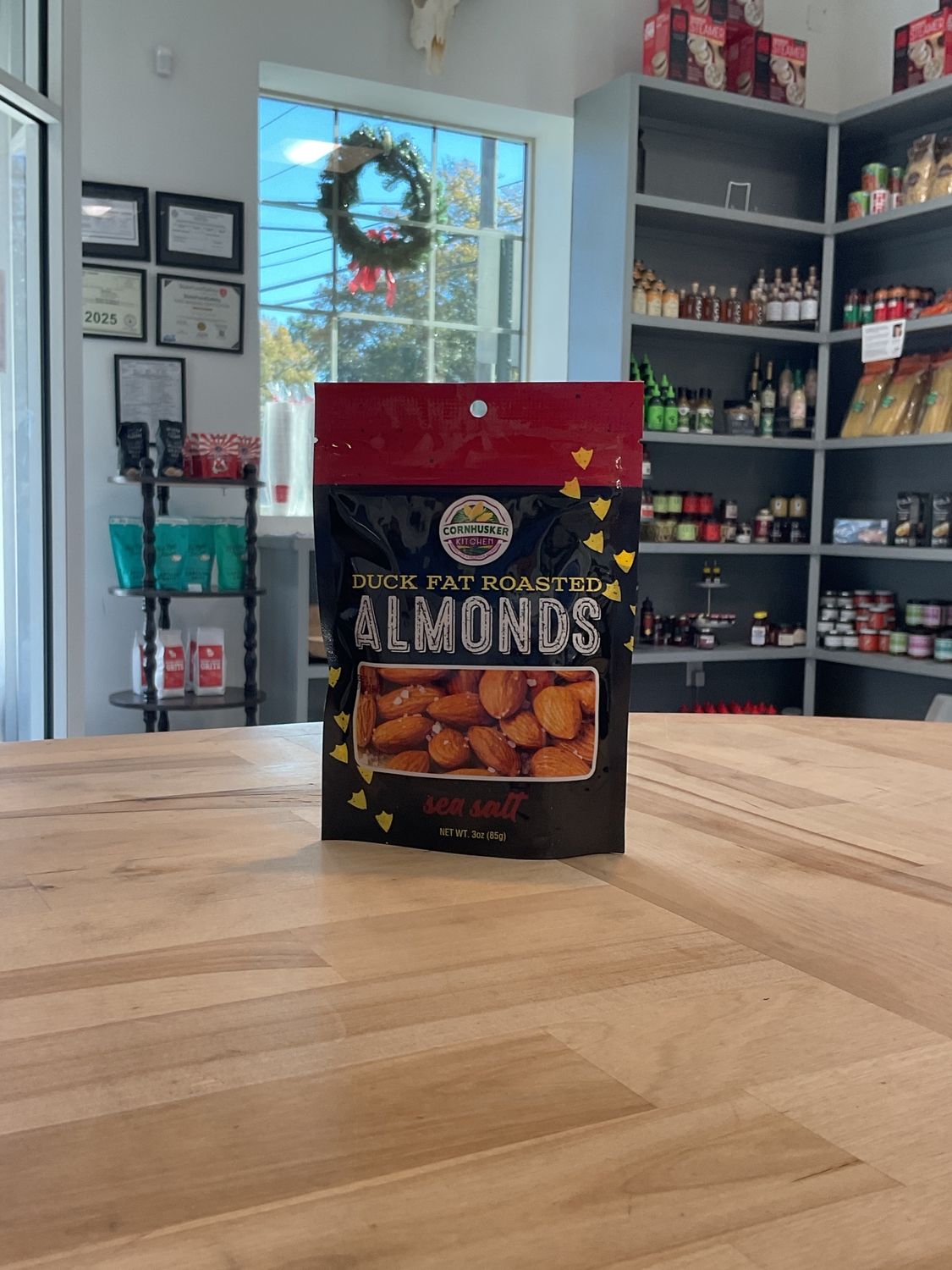 Cornhusker Kitchen Duck Fat Roasted Almonds with Sea Salt 3oz